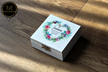 Pudełko na łańcuszek - serce z kwiatów (1)