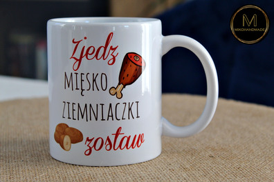 Kubek dla Babci - Zjedz mięsko, ziemniaczki zostaw