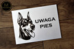 Tabliczka Uwaga Pies (Różne Rasy) (3)