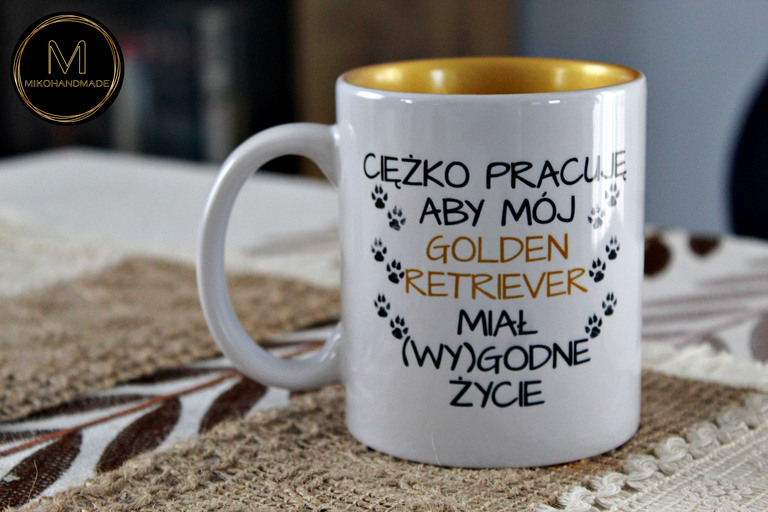 Kubek dla właściciela psa - Golden Retriever (2)
