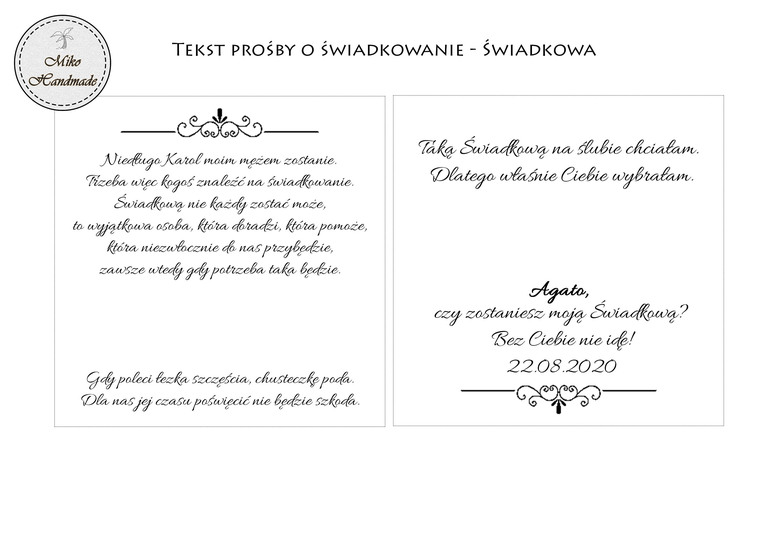 Pudełko z prośbą o świadkowanie - białe (9)