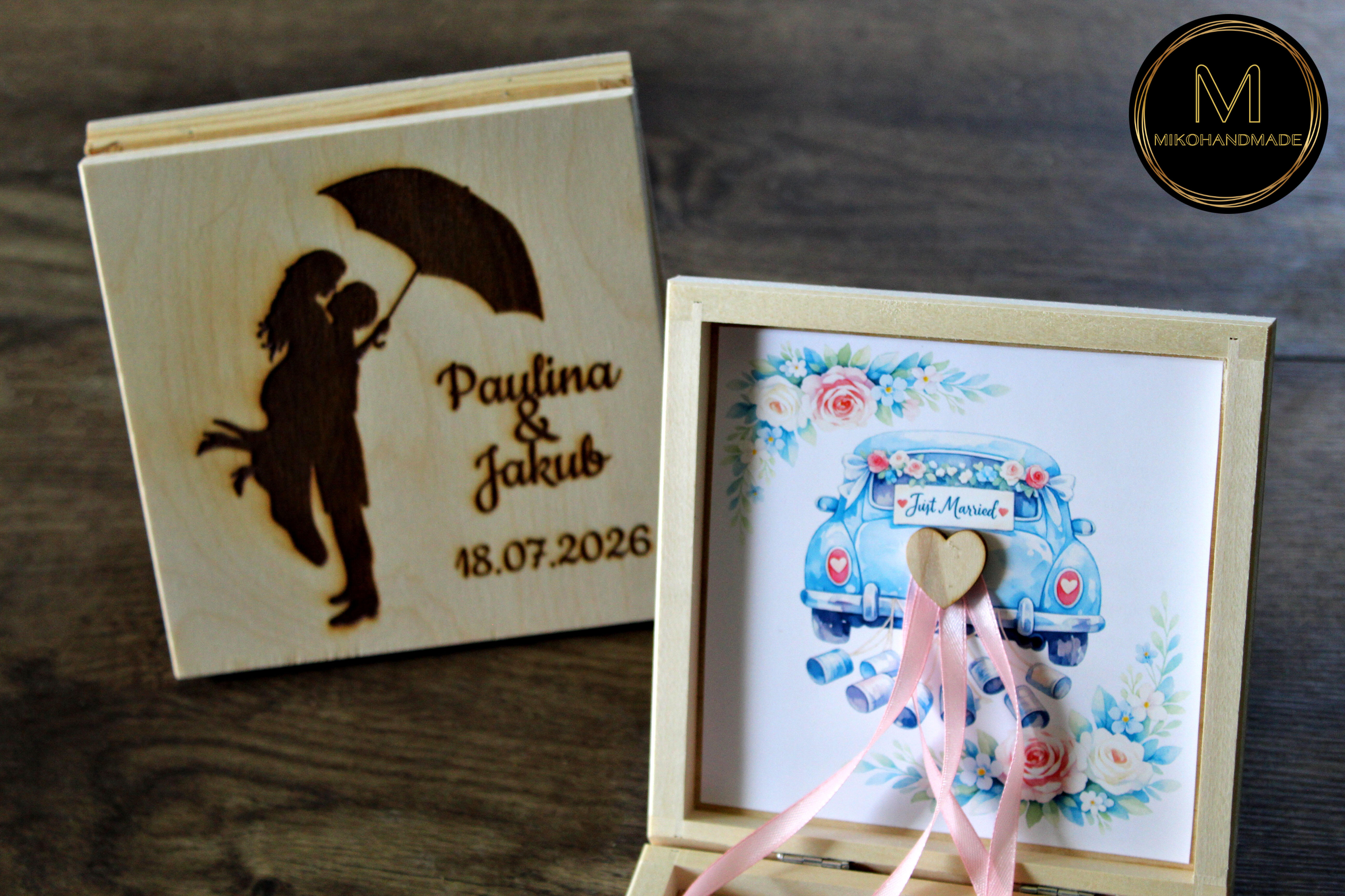 Personalizowane Pudełko na Prezent Ślubny – oryginalne wręczenie gotówki dla Nowożeńców (3)