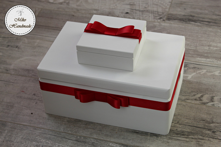 Komplet pudełek ślubnych - różne kolory (1)