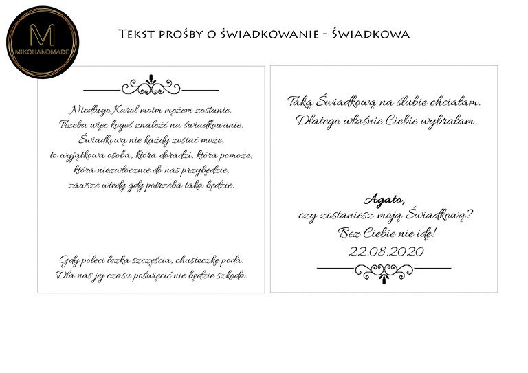 Pudełko z prośbą o świadkowanie - brązowe (8)