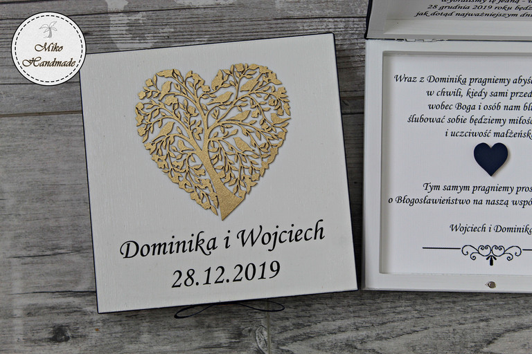 Pudełko z prośbą o błogosławieństwo białe - personalizowane (2)