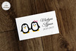 Pudełko na pieniądze dla Pary Młodej - Pingwinki (3)