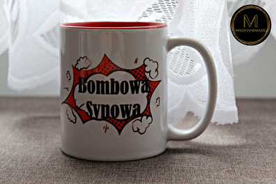 Kubek dla synowej - Bombowa synowa (wzór 2)
