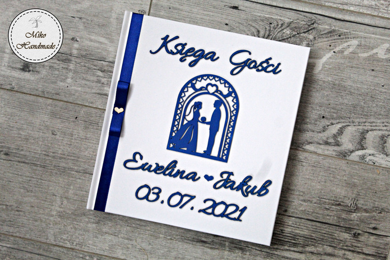 Księga Gości - personalizowana - białe karty (dekor do wyboru) (3)