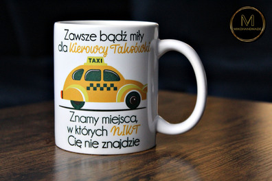 Zabawny Kubek dla Taksówkarza 