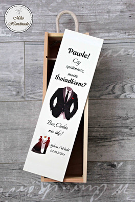 Pudełko na wino dla Świadka (prośba) 