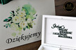 Komplet pudełek ślubnych - białe kwiaty + butelkowa zieleń (4)
