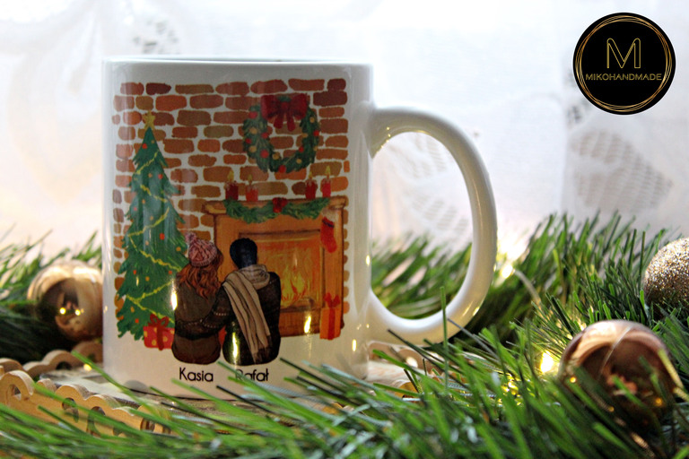 Personalizowany Świąteczny Kubek Rodzinny - Stwórz Wyjątkową Pamiątkę! (2)
