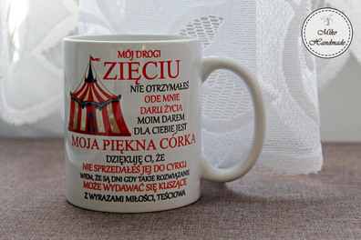 Kubek dla zięcia - cyrk