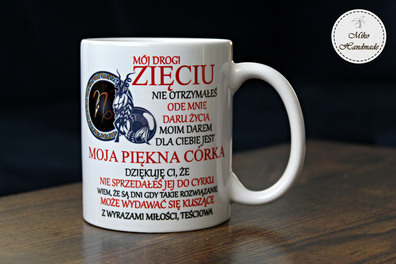 Kubek dla zięcia - Znak Zodiaku