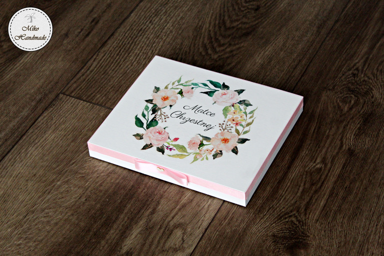 Pudełko na czekoladki Merci - podziękowanie ślubne - Rustykalne Kwiaty (1)