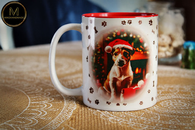 Świąteczny kubek z psem - Jack Russell Terrier